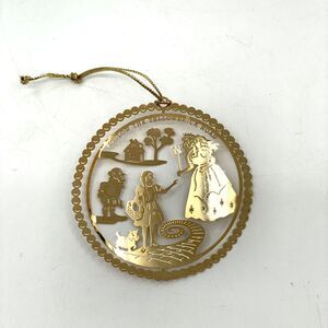 Nations Treasures Kansas Yellow Brick Road 24k Gold Finish Brass XMAS Ornament